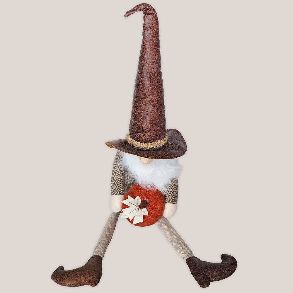 Thanksgiving Gnome Felt Pumpkin Gardeners Eden Happy Turkey Day Plush